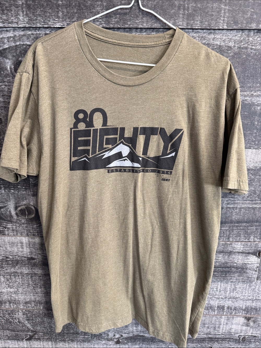 80 Eighty Graphic Tee - Olive Green Men's Shirt
